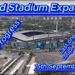 Etihad Stadium Expansion - 15th September 2024 - Latest 4k drone update #bluemoon