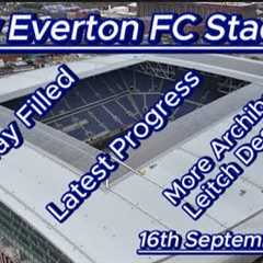 New Everton FC Stadium - 16th September 2024 - Bramley Moore Dock - 4k drone footage #efc