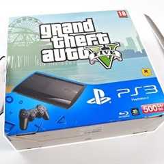 PS3 GRAND THEFT AUTO V UNBOXING! PlayStation 3 Super Slim GTA 5 Console