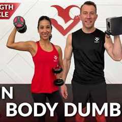 30 Min Full Body Dumbbell Workout at Home Strength Training - Weight Training for Women and Men