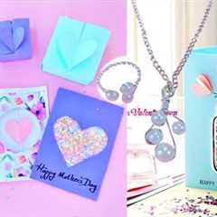 6 DIY AMAZING MOTHER'S DAY GIFT IDEAS YOU WILL LOVE - GIFT CARDS, HEART BOX and JEWELRY