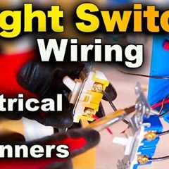 How To Wire A Light Switch - EASY Single Pole Switch STEP BY STEP Wiring Tutorial