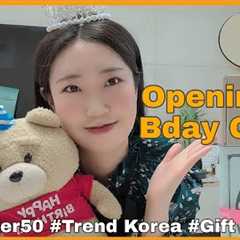 Gift Ideas Under 50 🎁 Unboxing Birthday Gifts, Trend in Korea, Birthday Haul, Korean Haul