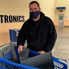 MY HUSBAND WENT CRAZY over all the ELECTRONICS at the THRIFT OUTLET!  [ GOODWILL OUTLET ]