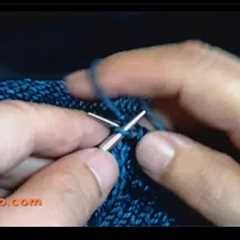 How I flick the yarn for faster English-style knitting