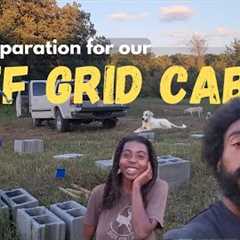 Off-Grid Tiny House Site Prep | Clearing Land & Building Foundations for Our Cabin