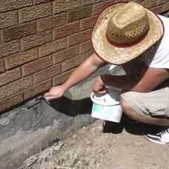 Concrete Foundation Repair Parging DIY