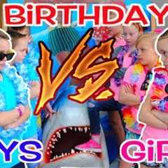 BOYS vs GIRLS! Twins Birthday Party Challenge! Kids Fun TV