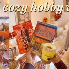 COZY HOBBY VLOG🍂 fall reading, scrapbooking, coloring & cozy games