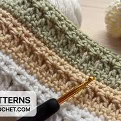 VERY EASY Crochet Pattern for Beginners! ⚡️🌟 Crochet Stitch for Baby Blanket, Bag & Scarf