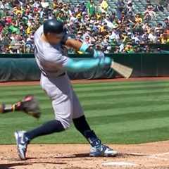 Aaron Judge Slow Motion Home Run Baseball Swing Instruction