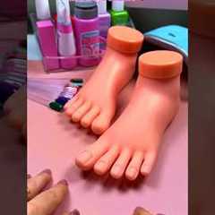 ASMR Pedicure with Kids Toys ❤️ #shorts #asmr #selfcare