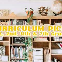 Homeschool Curriculum for Pre K, 2nd grade, 4th grade and 7th grade