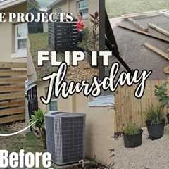 SMALL HOME DIY PROJECTS! DIY AC unit fence for FREE ! FREE DIY PROJECTS!  Flip it Thursday episode 3