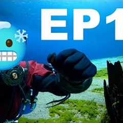 My coldest dive yet... Scuba diving CLEAR LAKE, OR - DIVE DRY ROAD TRIP EP13