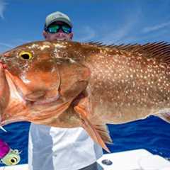 GIANT Deep Sea Grouper... Catch Clean Cook