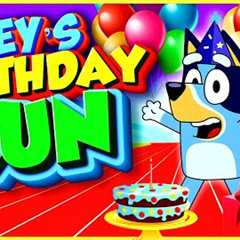 Bluey Birthday 🎂 Run  - Brain Break | Movement Activity GoNoodle Inspired