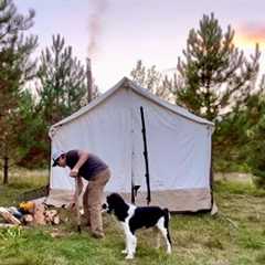 Getting Ready To Build An Off Grid Cabin: Cutting Steel Beams, Grouse Hunting