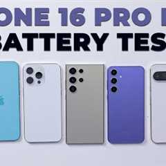 iPhone 16 Pro Max vs Galaxy S24 Ultra vs Pixel 9 Pro: Battery Test