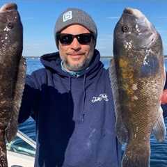 LIGHTS OUT Tautog (Blackfish) Fishing | Entire Fish Catch Clean Cook