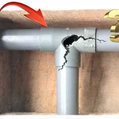 Tips and Tricks of Experienced Craftsmen for Plumbing! Replace T-joints of Pvc pipes in tight spaces