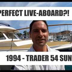 Trader 54 Walkthrough Yacht Tour - Is this the Perfect Live-aboard? - Stunning Interior Space