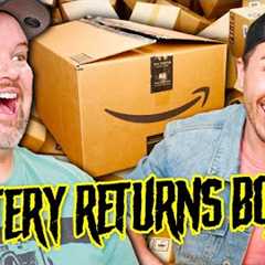 Unboxing ANOTHER $35 AMAZON MYSTERY BOX & Getting WAY MORE Than We Paid! - ROUND 2