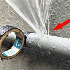 Did You Know This Trick? Tips To Fix Broken Pvc Pipes Without Turning Off The Water