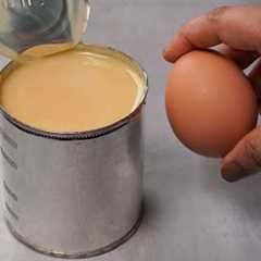 If you have condensed milk and egg at home, then try this easy delicious and simple recipe