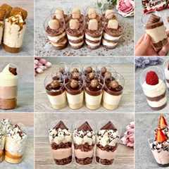 9 Quick and Easy NO BAKE Dessert Shots Recipes. Easy and Yummy mini dessert cups.