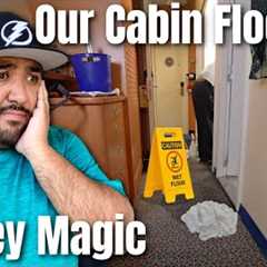 Our Disney Cruise Cabin Started FLOODING! It's Pirate Night! Disney Magic Cruise 2024 Vlog 4