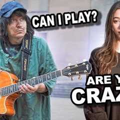 A GUITARIST PRETENDED to be HOMELESS and pranked STREET MUSICIANS found a dream