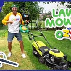 Ultimate Lawn Mowing Combo For Kids | Lawn Mowers, Hedger, Edger, Blower, Chainsaws With Ozzie