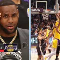 LeBron James in Shock After Alex Caruso's SICK Dunk - Warriors vs Lakers | April 4, 2019