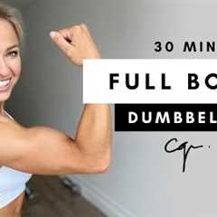 30 Min FULL BODY DUMBBELL WORKOUT at Home | Muscle Building