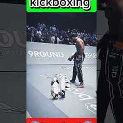 Right K B left kick to the head kickboxing fight KO #kickboxing #sports #edit #fyp #trending #shorts