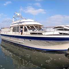 £109,000 Trader 50 Long Range Motor Yacht. Unbelievable internal volume. It's a house on the water!