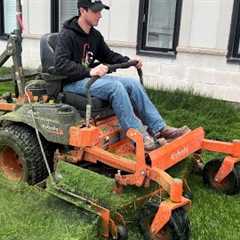 Mowing Tall Grass in Canada