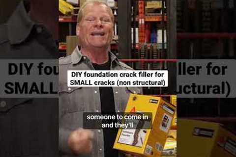 DIY foundation crack repair (Sika Canada)