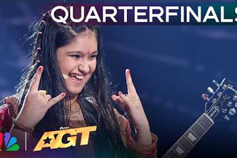 11-Year-Old Guitarist Maya Neelakantan Performs Master Of Puppets | Quarterfinals | AGT 2024