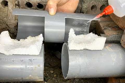 Never make this amateur mistake with PVC pipes! Fastest sewage system connection technique