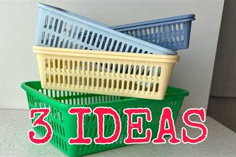 BOUGHT CHEAP PLASTIC BASKETS AND TURNED THEM INTO A TREASURE 😍| DIY BASKET