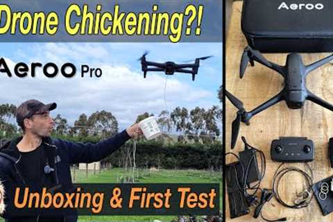 This Drone Feeds Chickens?! AEROO PRO Unboxing &amp; First Test!