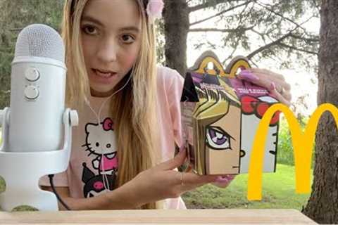 ASMR Eating the McDonald's Hello Kitty Meal