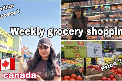 🇨🇦 Weekly grocery shopping in canada | Freshco | Cost | 2024 | Monthly expenses | Calgary 🇨🇦