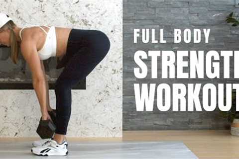 Full Body Strength Workout With Dumbbells