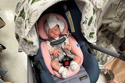 Reborn Baby’s First Outing! Shopping Three Stores! Plus Haul!