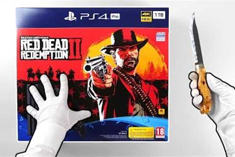 PS4 Pro RED DEAD REDEMPTION 2 Console Unboxing (Playstation 4 Bundle) + Bonus