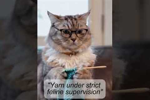 Viral Cat Knitting Class: Watch My Cat Teach Kittens to Knit!