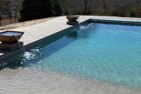 Latham Corinthian 16 fiberglass pool installation and landscaping - 2020/2021